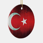 Stilisierte Flagge der Türkei Keramik Ornament (Rechts)