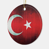 Stilisierte Flagge der Türkei Keramik Ornament (Links)