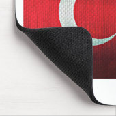 Stilisierte Flagge der Türkei Mousepad (Ecke)