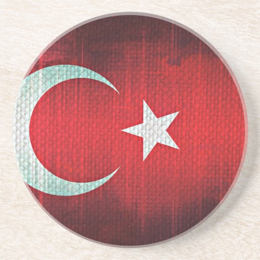 stilisierte Flagge der Türkei Untersetzer (Vorne)