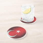 stilisierte Flagge der Türkei Untersetzer (Seite)