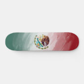 Stilisierte Flagge Mexikos Skateboard (Horizontal)