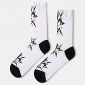 "Stilisierte Fleur-de-lis" Crew Socken (Linkes Detail)