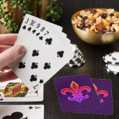 "Stilisierte Fleur-de-lis" Klassische Spielkarten (In Situ)