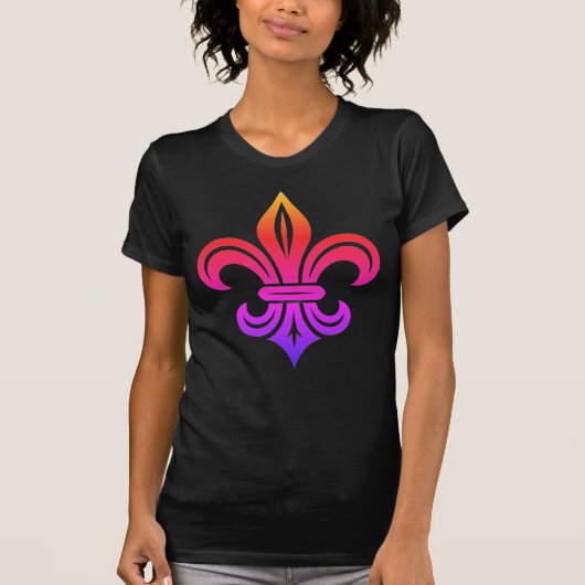 "Stilisierte Fleur-de-lis" T-Shirt (Vorderseite)