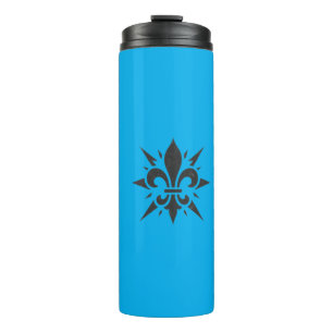 "Stilisierte Fleur-de-lis" Thermobecher Thermosbecher