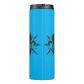"Stilisierte Fleur-de-lis" Thermobecher Thermosbecher (Rückseite)