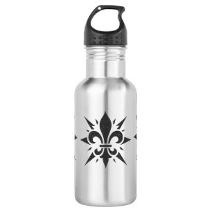 "Stilisierte Fleur-de-lis" Wasserflasche