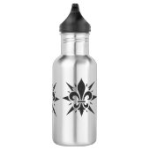 "Stilisierte Fleur-de-lis" Wasserflasche (Rechts)