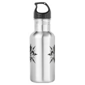 "Stilisierte Fleur-de-lis" Wasserflasche (Rückseite)