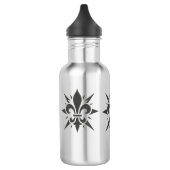 "Stilisierte Fleur-de-lis" Wasserflasche (Links)