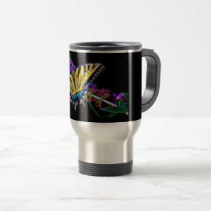 Stilisierte Frack Butterfly Travel Mug Reisebecher