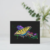 Stilisierte Frack-Schmetterling-Postkarte Postkarte (Stehend Vorderseite)