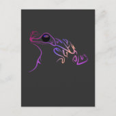 Stilisierte Froschdoodle Postkarte (Vorderseite)