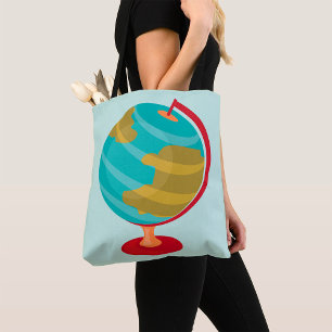 Stilisierte Globe Tasche