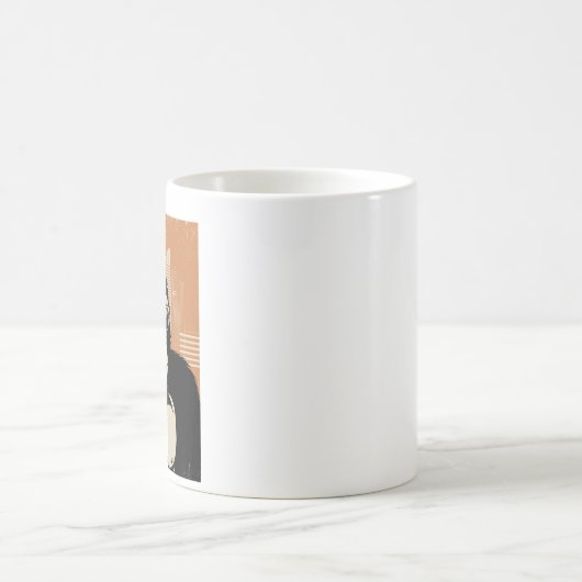 Stilisierte Gorilla Kaffeetasse (Mittel)