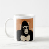 Stilisierte Gorilla Kaffeetasse (Links)