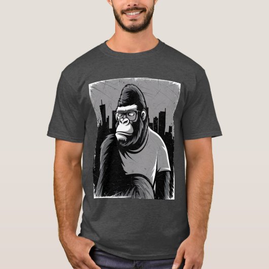 Stilisierte Gorilla T-Shirt (Vorderseite)