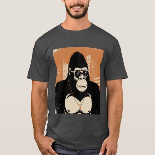 Stilisierte Gorilla T-Shirt (Vorderseite)