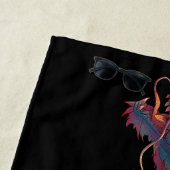 Stilisierte Graffiti Dragon Mural mit Bold 'RISE' Strandtuch (Beispiel)