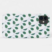 Stilisierte Green Pear Tree Blätter iPhone 11 Fall Case-Mate iPhone Hülle (Rückseite (Horizontal))