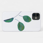 Stilisierte Green Pear Tree Blätter iPhone 11 Fall Case-Mate iPhone Hülle (Rückseite (Horizontal))