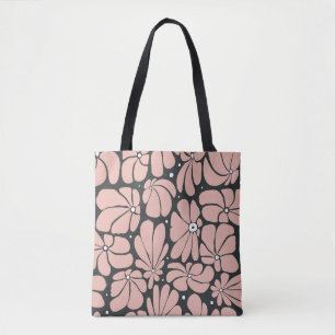 Stilisierte große Blüten, nahtlose Blumenmuster. Tasche