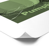 Stilisierte grüne Pumpkin Kitchen Poster (Ecke)