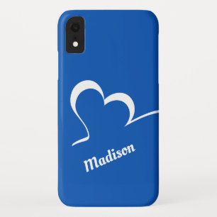 Stilisierte Herz-individuelle Name- und Farbtelefo Case-Mate iPhone Hülle