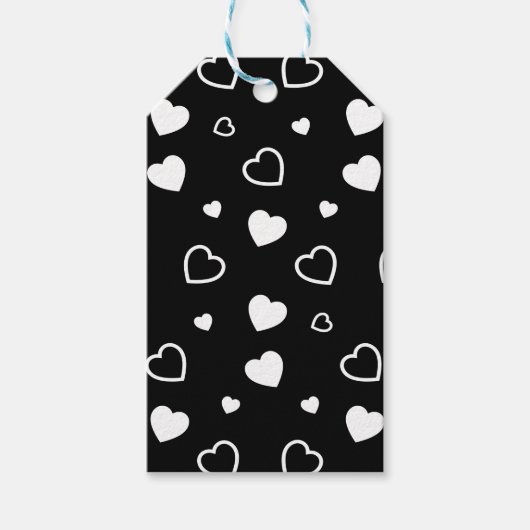 Stilisierte Herzen Muster 5 Geschenkanhänger (Vorderseite)