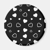 Stilisierte Herzen Muster 5 Magnet (Vorne)