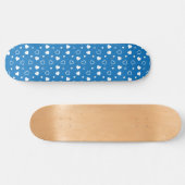 Stilisierte Herzen Muster 7 Skateboard (Horizontal)