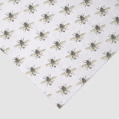 Stilisierte Honigbiene im Weißzettel Seidenpapier (Ausschnitt)