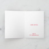 Stilisierte Karte Frohe Weihnachten aus London (Innenseite)