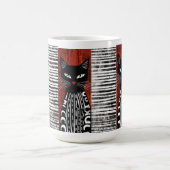 Stilisierte Katze Kaffeetasse (Mittel)