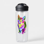 Stilisierte Kitten Prismatic Design-32345 Trinkflasche (Vorderseite)