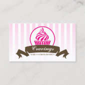 Stilisierte Kuchen-Bäckerei Visitenkarte (Vorderseite)