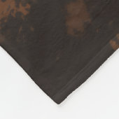 Stilisierte Landstraße Goldener Sommer Fleecedecke (Ecke)