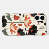 Stilisierte Lotus Case-Mate iPhone Hülle (Rückseite (Horizontal))