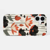 Stilisierte Lotus iPhone 16 Hülle (Rückseite (Horizontal))
