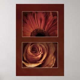Stilisierte Matboard-Rose der Daisy Poster