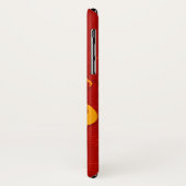 Stilisierte Messingtrompete mit rotem Namen iPhone Case-Mate iPhone Hülle (Hinten/Links)