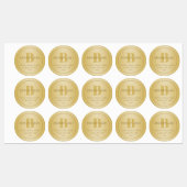 Stilisierte moderne Minimal Gold Rücksendeadresse Etiketten (Blatt)