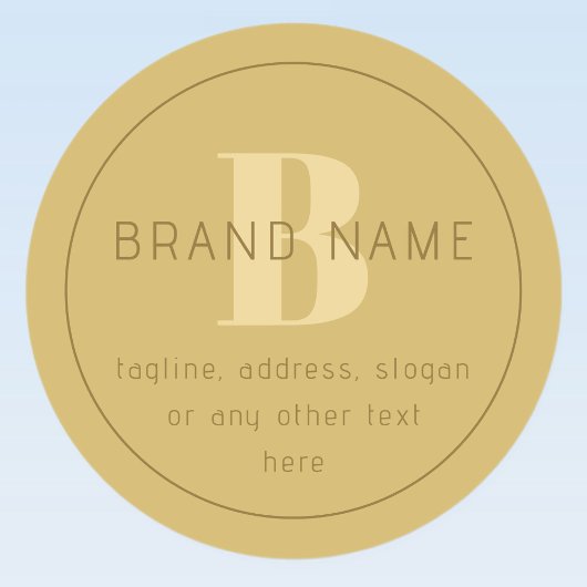 Stilisierte moderne Minimal Gold Rücksendeadresse Etiketten