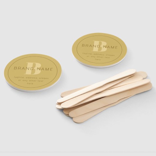 Stilisierte moderne Minimal Gold Rücksendeadresse Fächer (Non-assembled)