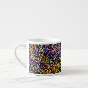 Stilisierte Mosaikblütenbaum Espresso-Tasse Espressotasse