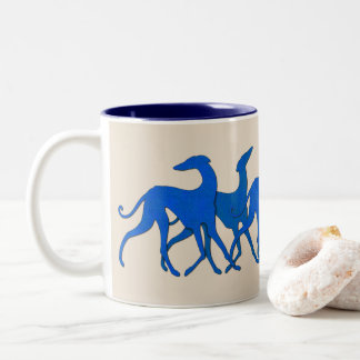 Stilisierte Mug Azawakhs Zweifarbige Tasse