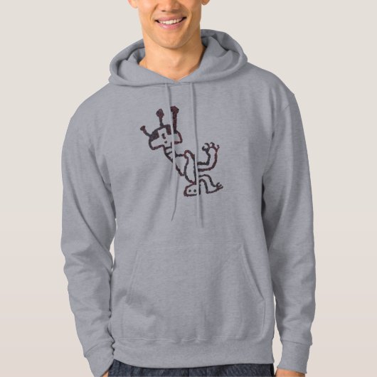 Stilisierte mythische Abbildung Hoodie (Vorderseite)