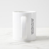 Stilisierte mythische Abbildung Jumbo-Tasse (Rückseite)