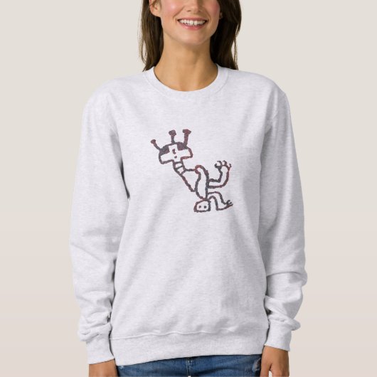 Stilisierte mythische Abbildung Sweatshirt (Vorderseite)